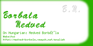 borbala medved business card